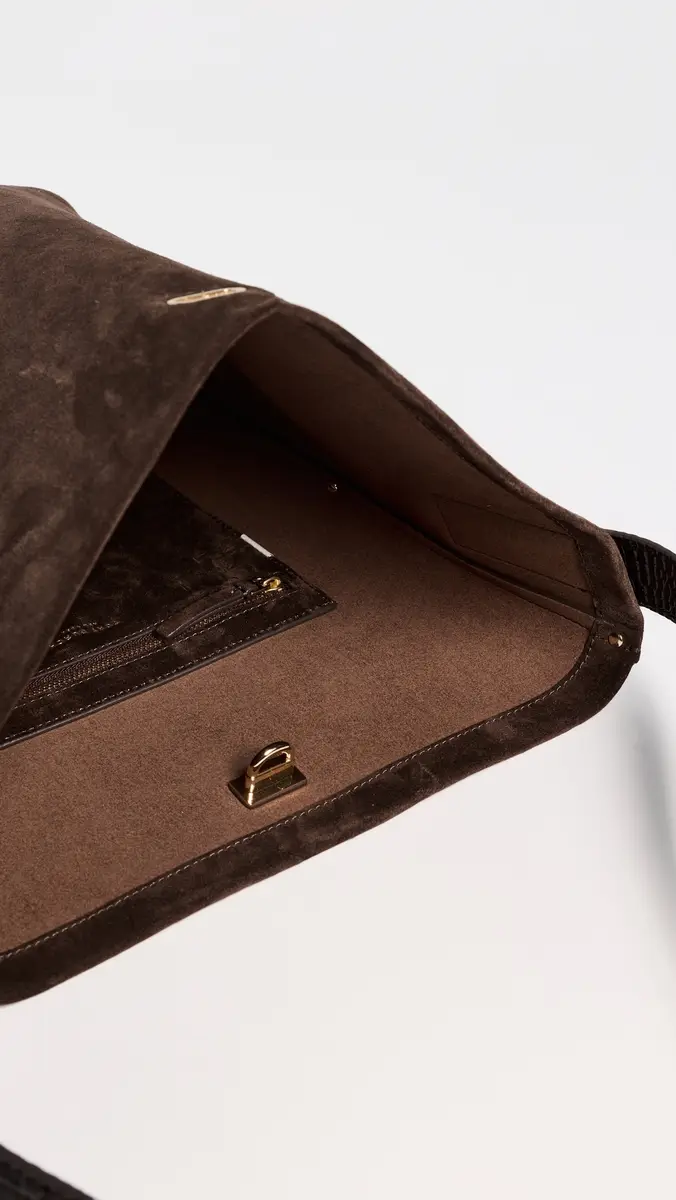 Tory Burch Lock Suede Slim Bucket Bag | Thumbnail 6 Tory Burch Lock Suede Slim Bucket Bag | Thumbnail 6