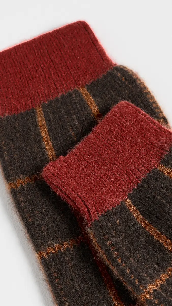 Guest In Residence The Checker Soft Knit Socks | Thumbnail 3 Guest In Residence The Checker Soft Knit Socks | Thumbnail 3