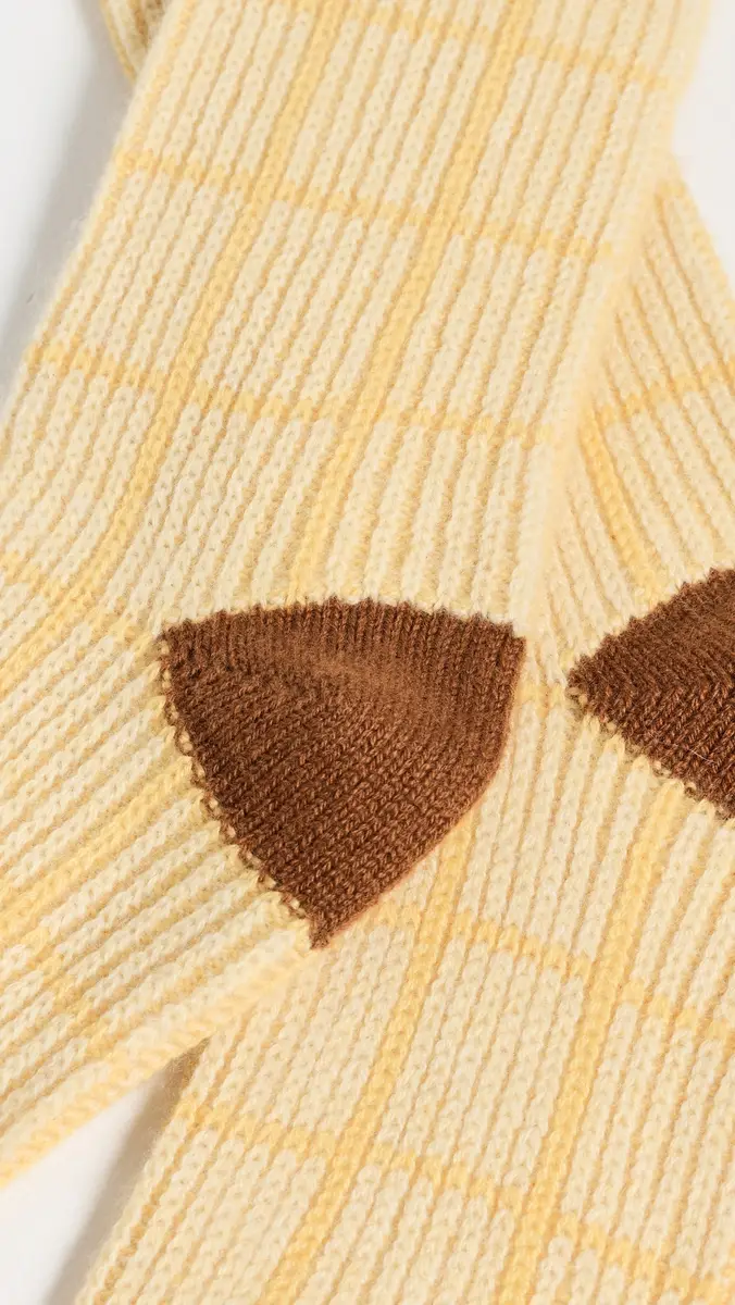 Guest In Residence The Checker Soft Knit Socks | Thumbnail 3 Guest In Residence The Checker Soft Knit Socks | Thumbnail 3