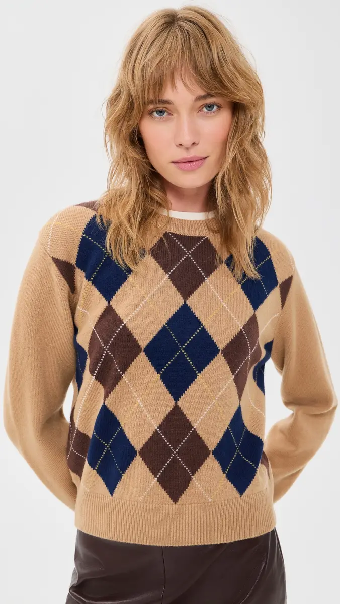 Dunst Argyle Crew Neck Sweater | Thumbnail 2 Dunst Argyle Crew Neck Sweater | Thumbnail 2