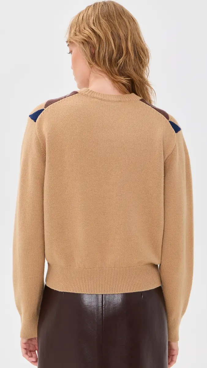 Dunst Argyle Crew Neck Sweater | Thumbnail 3 Dunst Argyle Crew Neck Sweater | Thumbnail 3