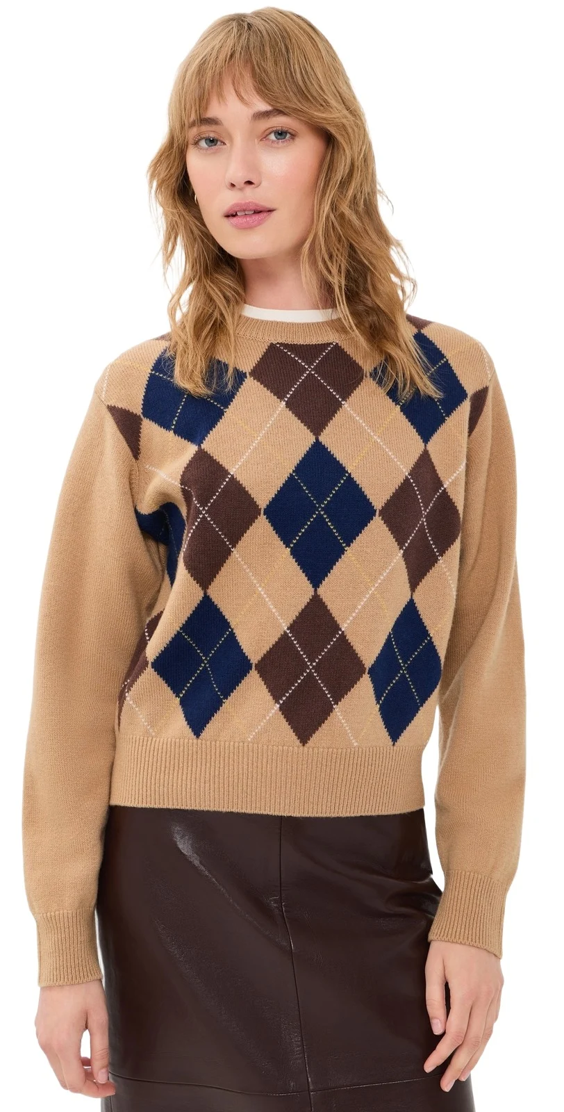 Argyle Crew Neck Sweater Argyle Crew Neck Sweater