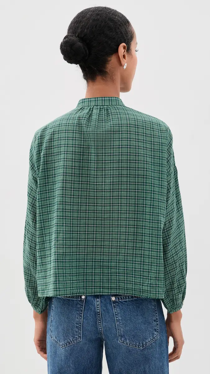 Birds of Paradis Murin Tartan Jordyn Blouse | Thumbnail 3 Birds of Paradis Murin Tartan Jordyn Blouse | Thumbnail 3