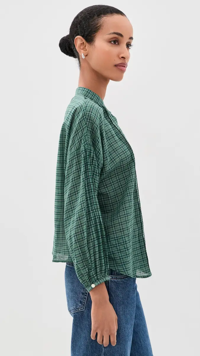 Birds of Paradis Murin Tartan Jordyn Blouse | Thumbnail 4 Birds of Paradis Murin Tartan Jordyn Blouse | Thumbnail 4