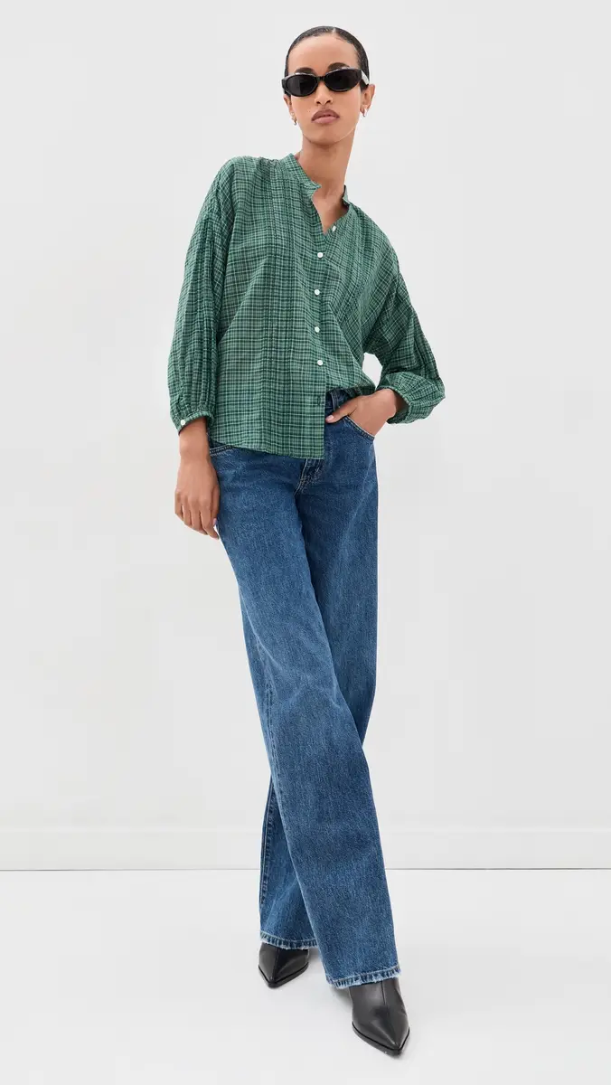 Birds of Paradis Murin Tartan Jordyn Blouse | Thumbnail 5 Birds of Paradis Murin Tartan Jordyn Blouse | Thumbnail 5