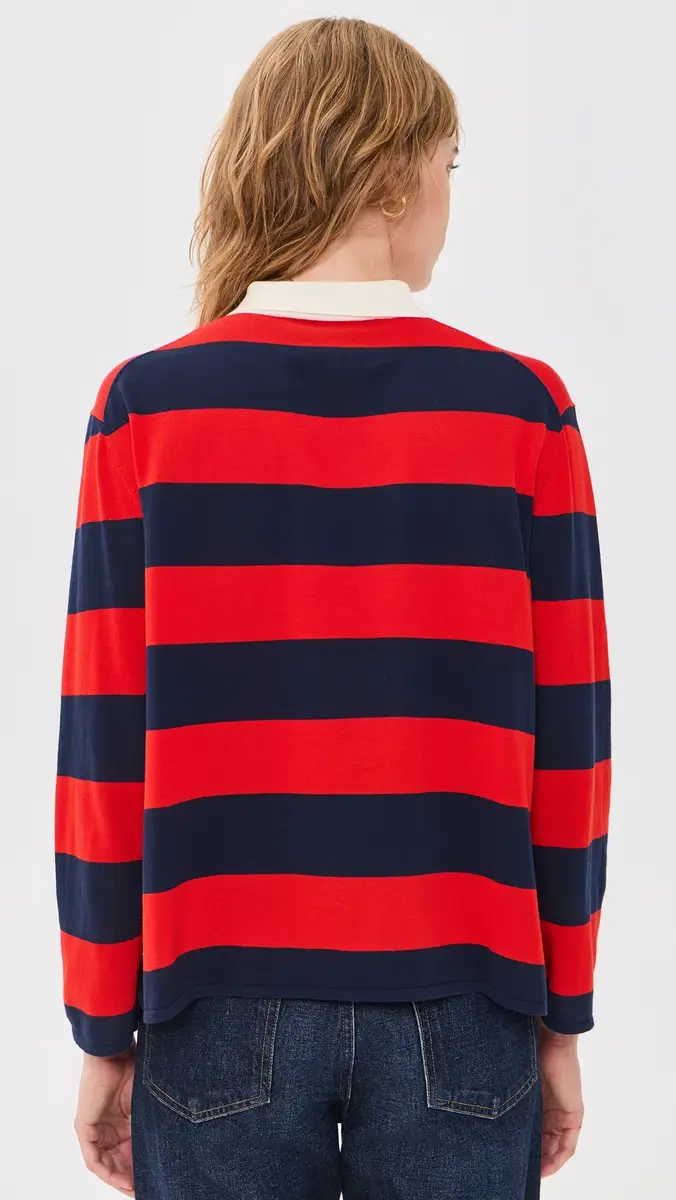 The Great. THE GREAT. The Academy Polo Sweater | Thumbnail 3 The Great. THE GREAT. The Academy Polo Sweater | Thumbnail 3