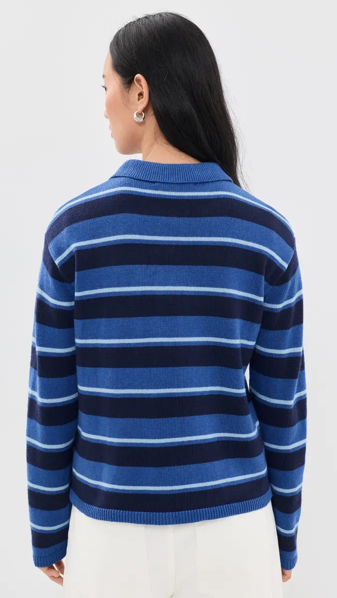 English Factory Striped Collar Shirt Cardigan | Thumbnail 3 English Factory Striped Collar Shirt Cardigan | Thumbnail 3