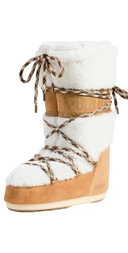 Moon Boot Icon Shearling Boot | Image 1 Moon Boot Icon Shearling Boot | Image 1
