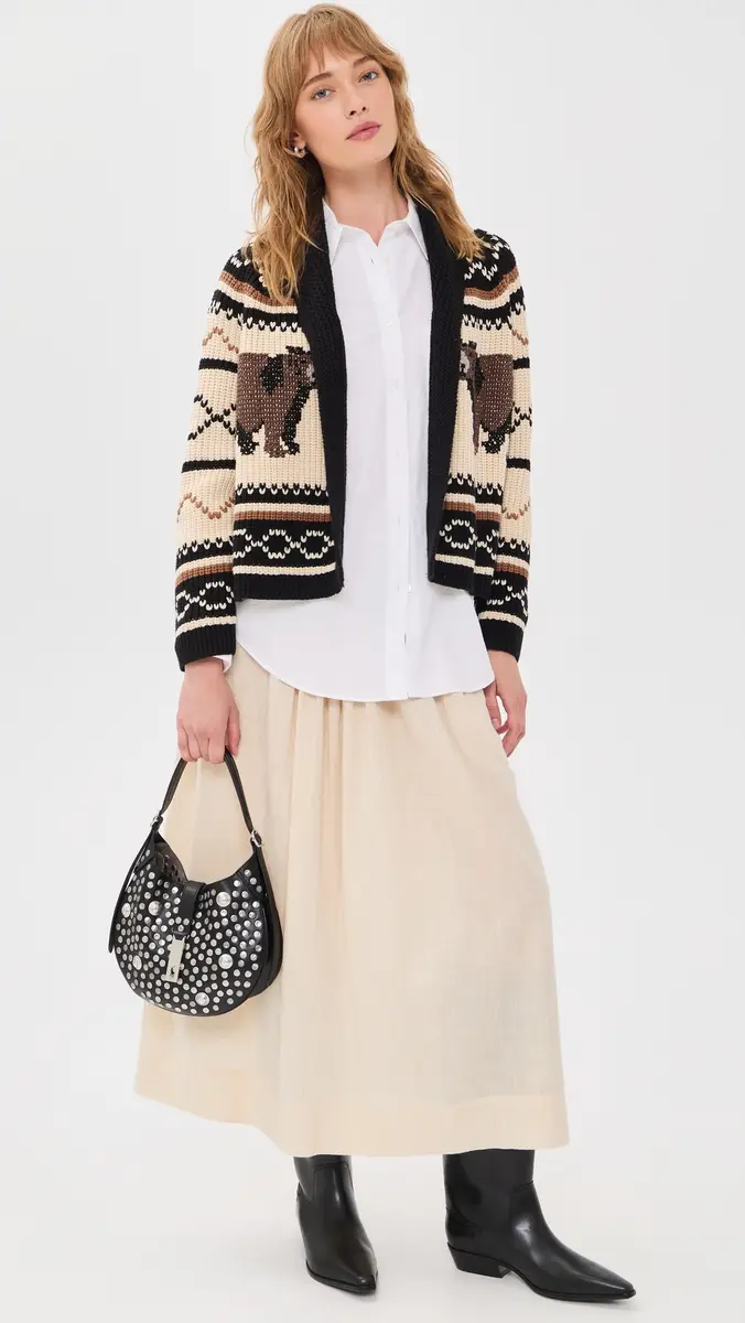 The Great. THE GREAT. The Bear Lodge Cardigan | Thumbnail 5 The Great. THE GREAT. The Bear Lodge Cardigan | Thumbnail 5