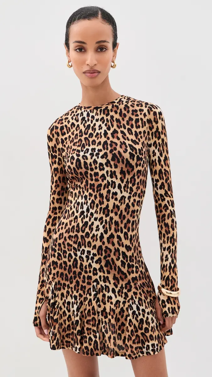 Alice + Olivia Wendy Fit and Flare Godet Mini Dress | Thumbnail 2 Alice + Olivia Wendy Fit and Flare Godet Mini Dress | Thumbnail 2