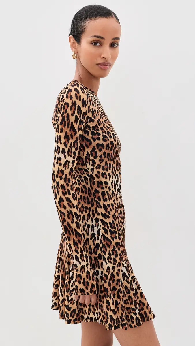 Alice + Olivia Wendy Fit and Flare Godet Mini Dress | Thumbnail 4 Alice + Olivia Wendy Fit and Flare Godet Mini Dress | Thumbnail 4