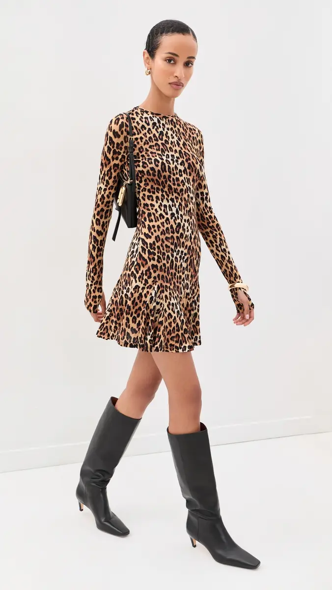 Alice + Olivia Wendy Fit and Flare Godet Mini Dress | Thumbnail 5 Alice + Olivia Wendy Fit and Flare Godet Mini Dress | Thumbnail 5
