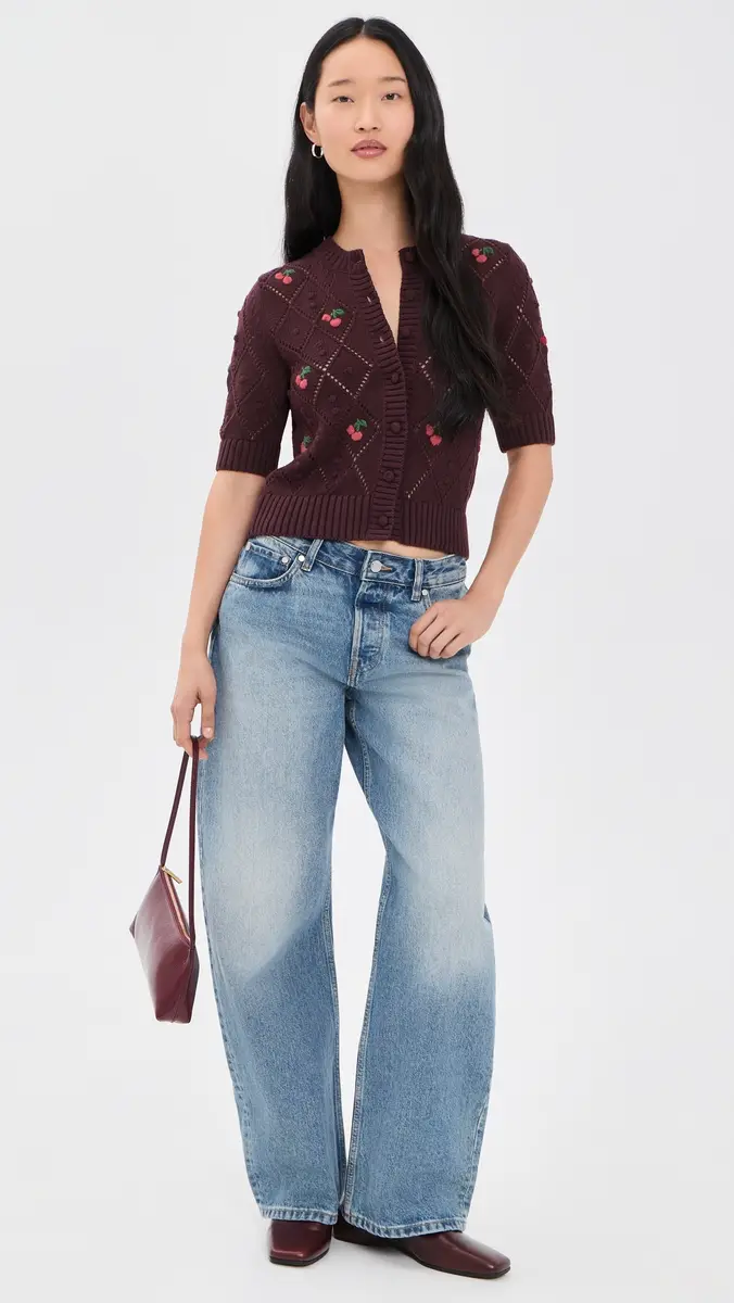Madewell Embroidered Bauble Pointelle Stitch Cardigan | Thumbnail 6 Madewell Embroidered Bauble Pointelle Stitch Cardigan | Thumbnail 6