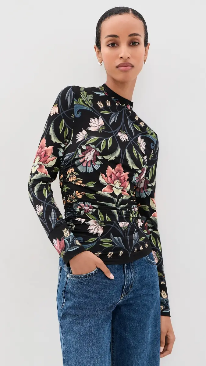 Farm Rio Natalia Jersey Blouse | Thumbnail 2