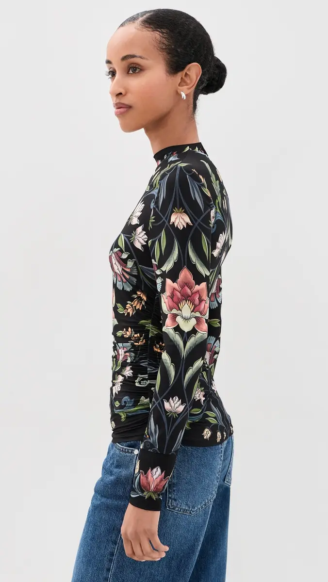 Farm Rio Natalia Jersey Blouse | Thumbnail 4