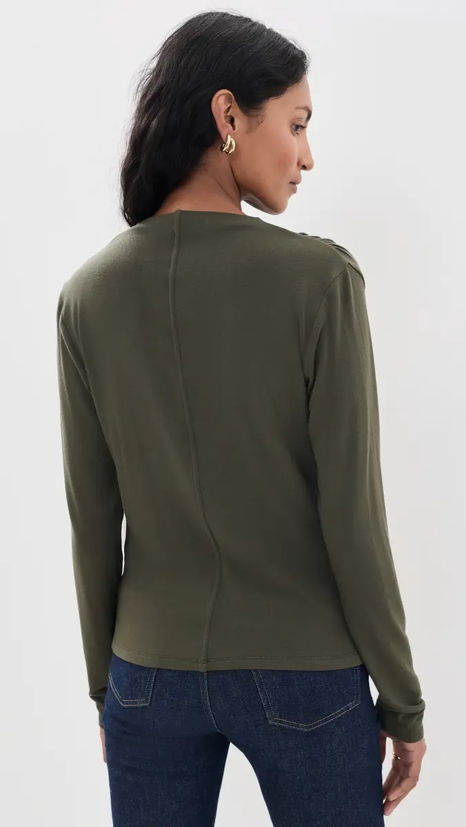 Vince Long Sleeve Cowl Top | Thumbnail 3 Vince Long Sleeve Cowl Top | Thumbnail 3