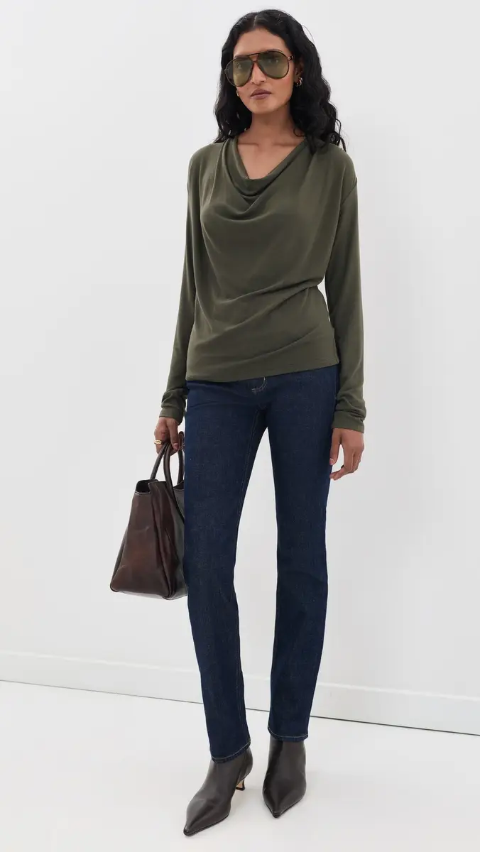 Vince Long Sleeve Cowl Top | Thumbnail 5 Vince Long Sleeve Cowl Top | Thumbnail 5