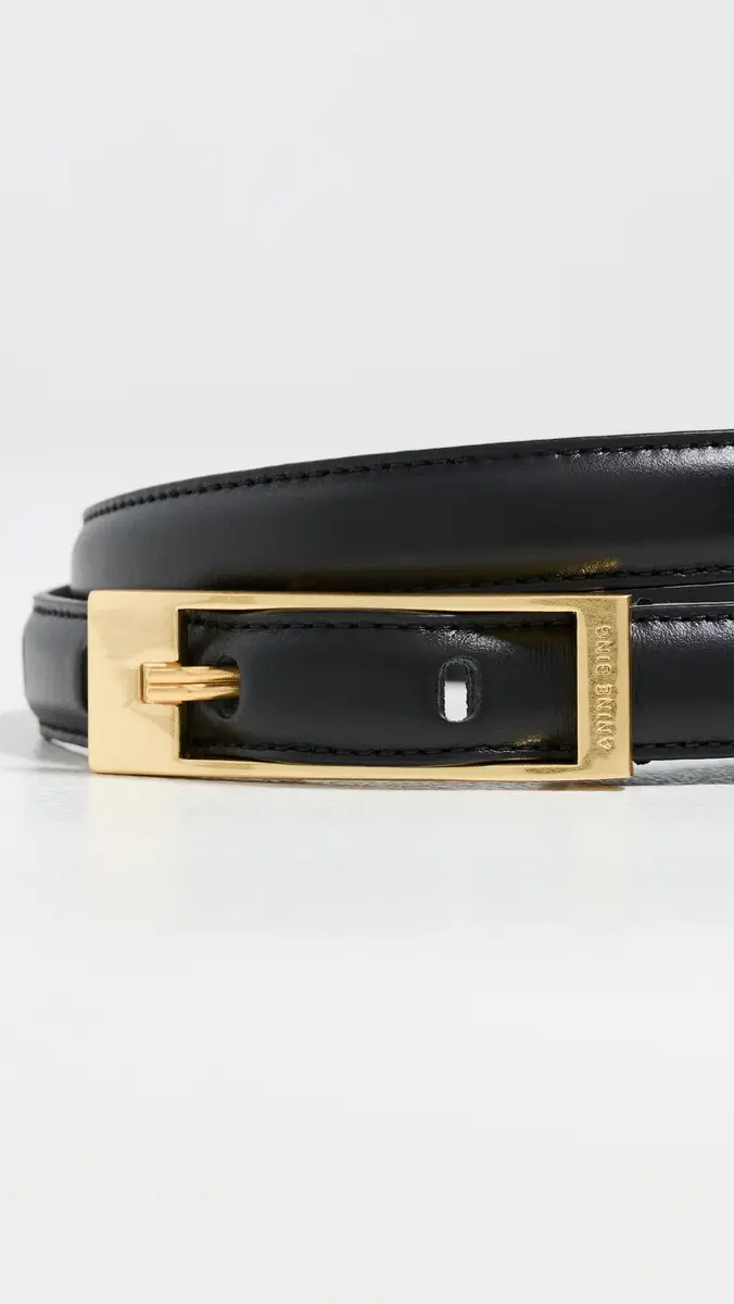 Anine Bing Elly Smooth Leather Belt | Thumbnail 5