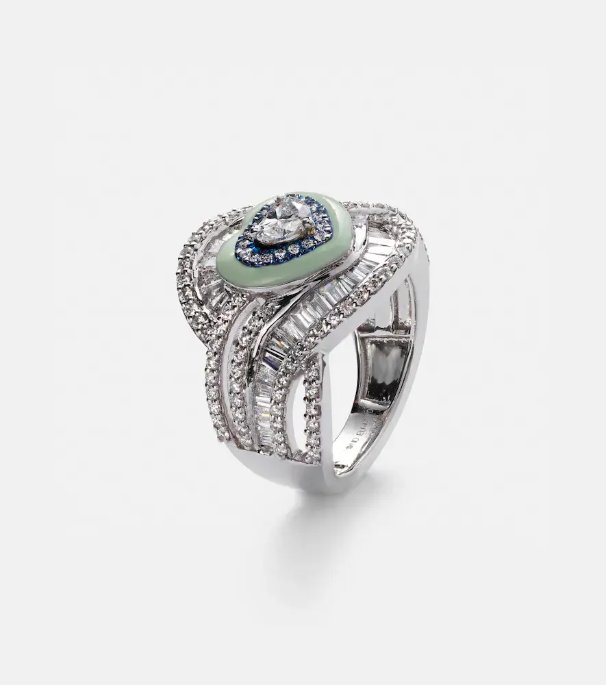 Kamyen 18kt white gold and titanium pinky ring with diamonds | Thumbnail 2 Kamyen 18kt white gold and titanium pinky ring with diamonds | Thumbnail 2
