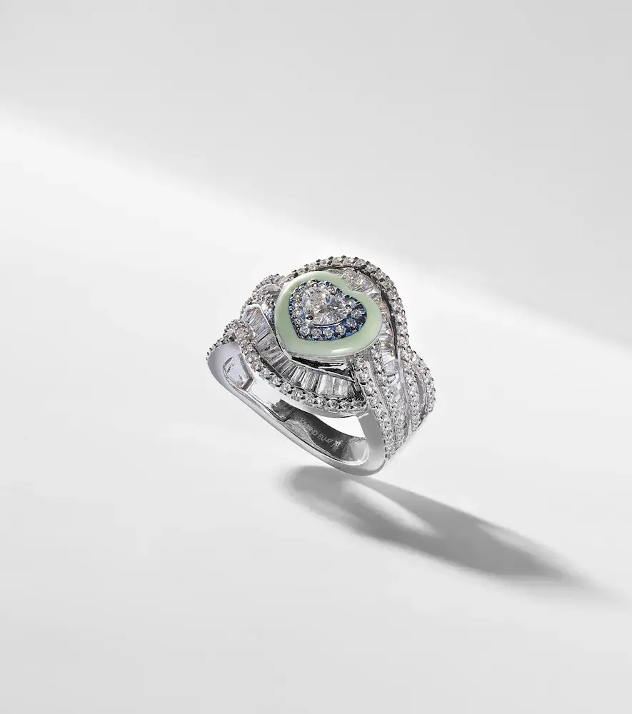 Kamyen 18kt white gold and titanium pinky ring with diamonds | Thumbnail 4 Kamyen 18kt white gold and titanium pinky ring with diamonds | Thumbnail 4