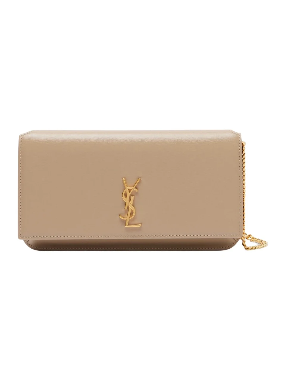 Saint Laurent Cassandre leather phone pouch