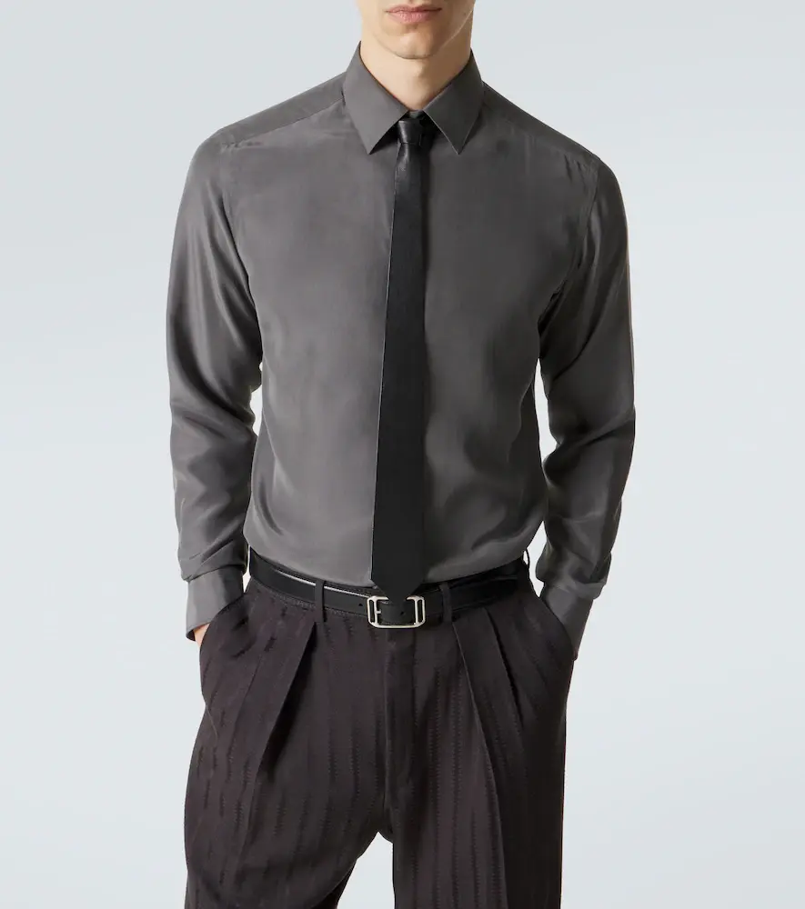 Tom Ford Enzyme silk twill shirt | Thumbnail 6 Tom Ford Enzyme silk twill shirt | Thumbnail 6