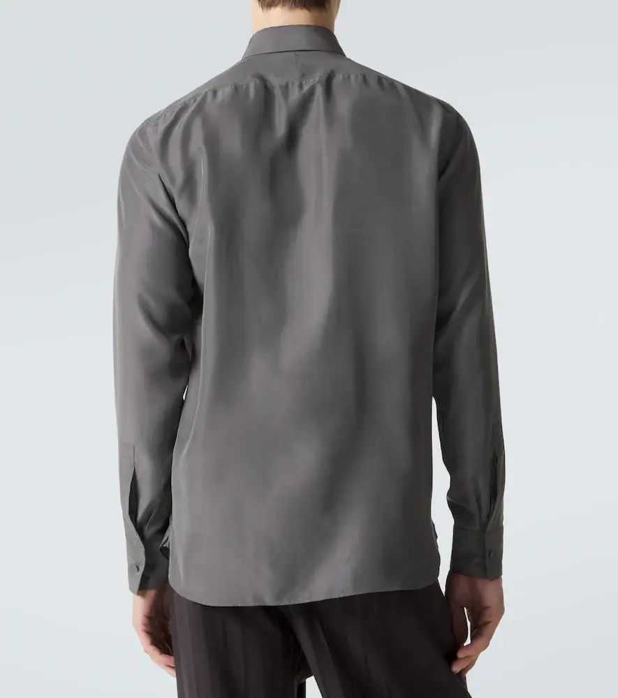 Tom Ford Enzyme silk twill shirt | Thumbnail 7 Tom Ford Enzyme silk twill shirt | Thumbnail 7