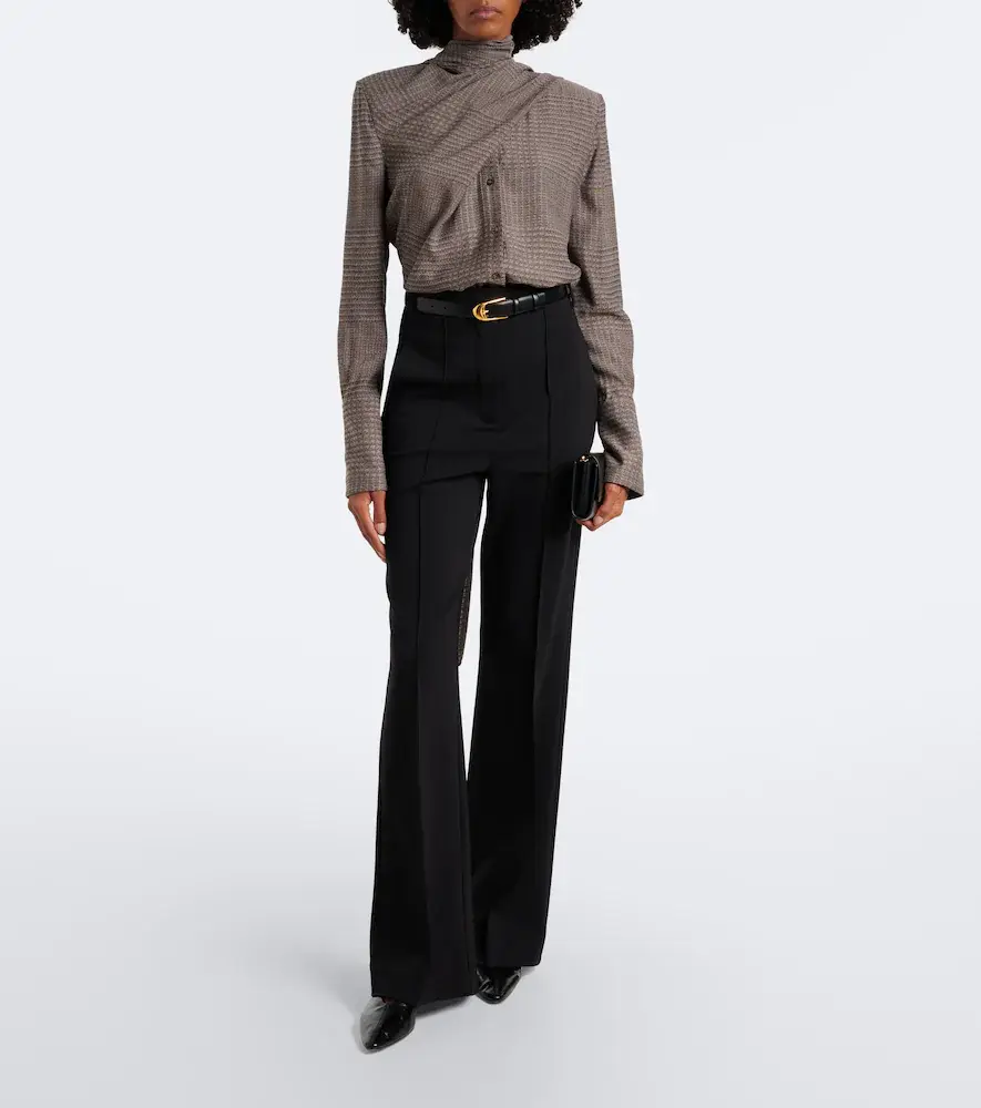 Mugler Scarf-detail blouse | Thumbnail 3 Mugler Scarf-detail blouse | Thumbnail 3