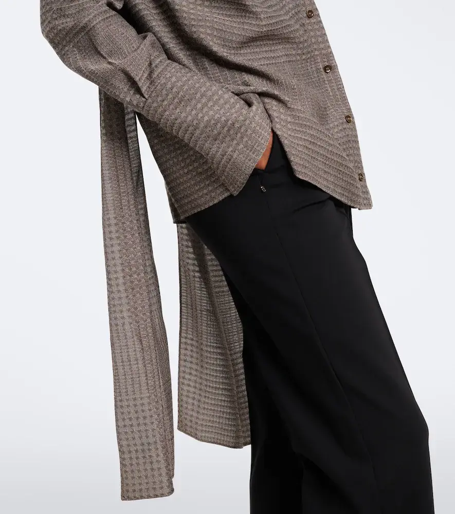 Mugler Scarf-detail blouse | Thumbnail 6 Mugler Scarf-detail blouse | Thumbnail 6