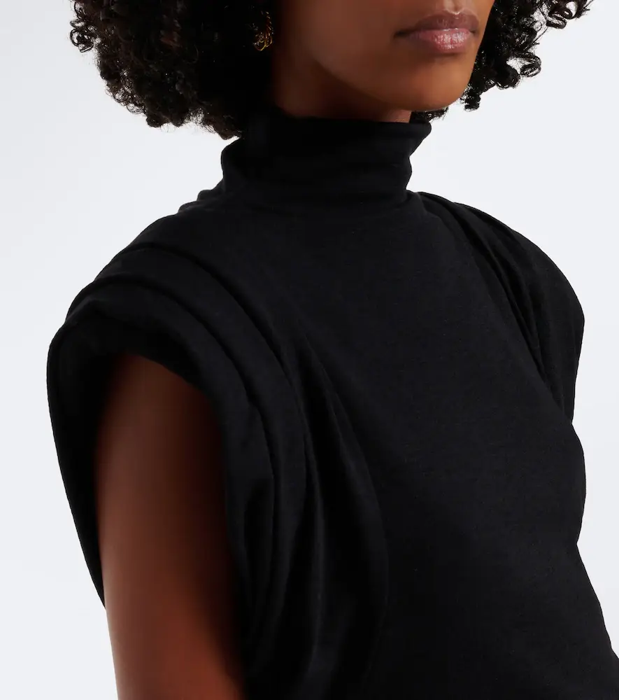 Mugler High-neck wool-blend top | Thumbnail 4 Mugler High-neck wool-blend top | Thumbnail 4