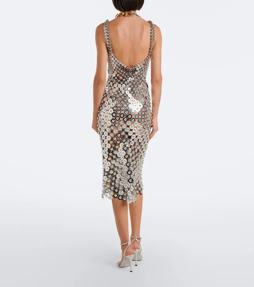 Rabanne Chainmail embellished cocktail dress | Thumbnail 4