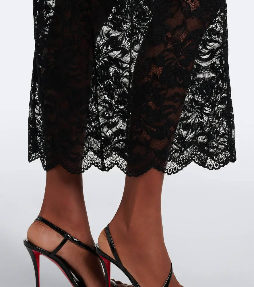 Rabanne Off-shoulder lace midi dress | Thumbnail 3 Rabanne Off-shoulder lace midi dress | Thumbnail 3