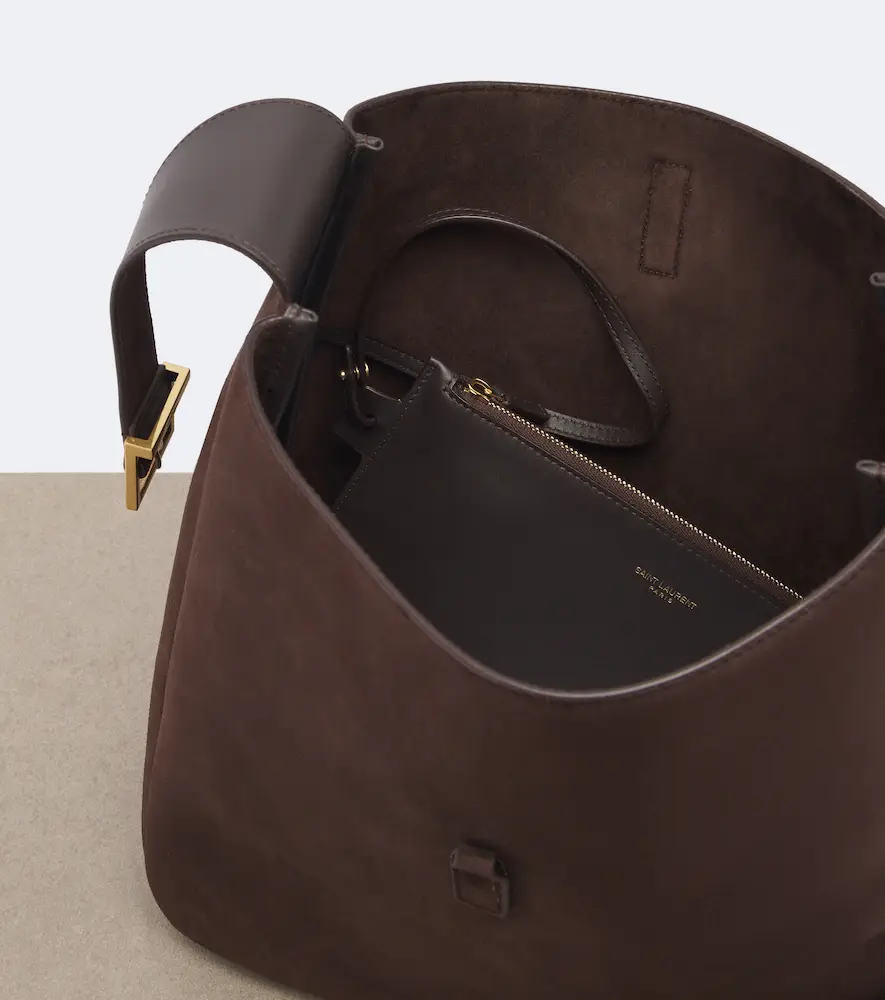 Saint Laurent Le 5 à 7 Supple Large suede shoulder bag | Thumbnail 3 Saint Laurent Le 5 à 7 Supple Large suede shoulder bag | Thumbnail 3