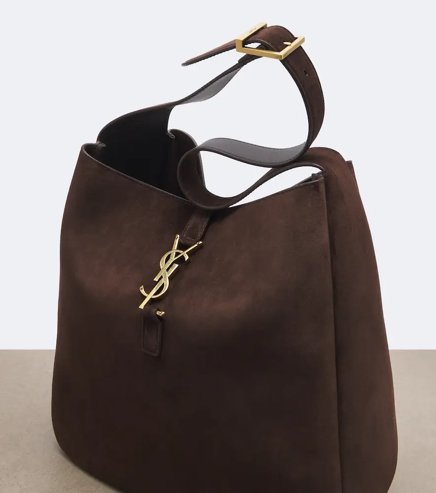 Saint Laurent Le 5 à 7 Supple Large suede shoulder bag | Thumbnail 4 Saint Laurent Le 5 à 7 Supple Large suede shoulder bag | Thumbnail 4