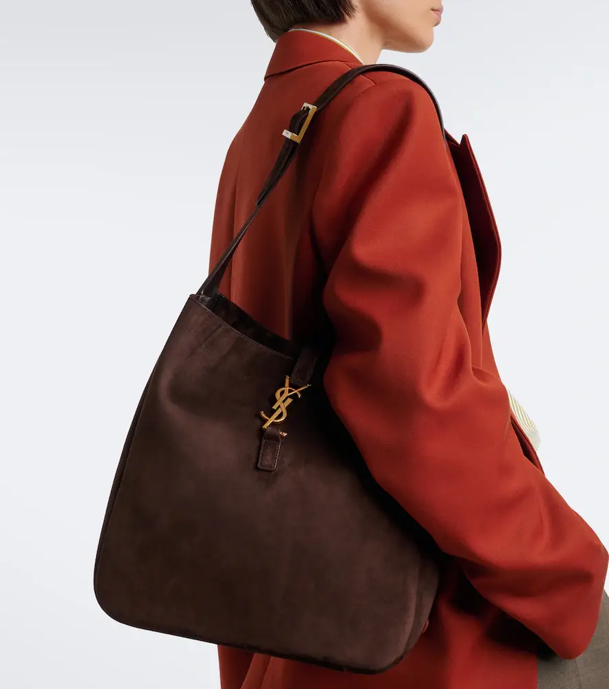Saint Laurent Le 5 à 7 Supple Large suede shoulder bag | Thumbnail 5 Saint Laurent Le 5 à 7 Supple Large suede shoulder bag | Thumbnail 5