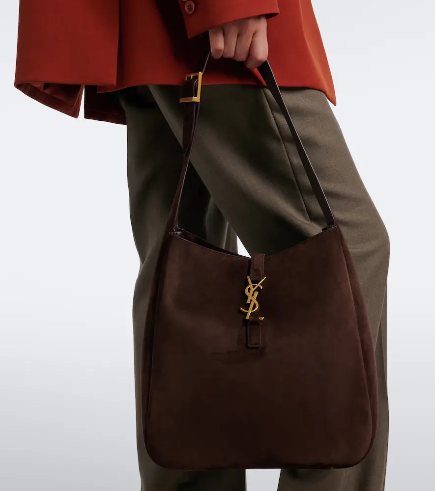 Saint Laurent Le 5 à 7 Supple Large suede shoulder bag | Thumbnail 6 Saint Laurent Le 5 à 7 Supple Large suede shoulder bag | Thumbnail 6