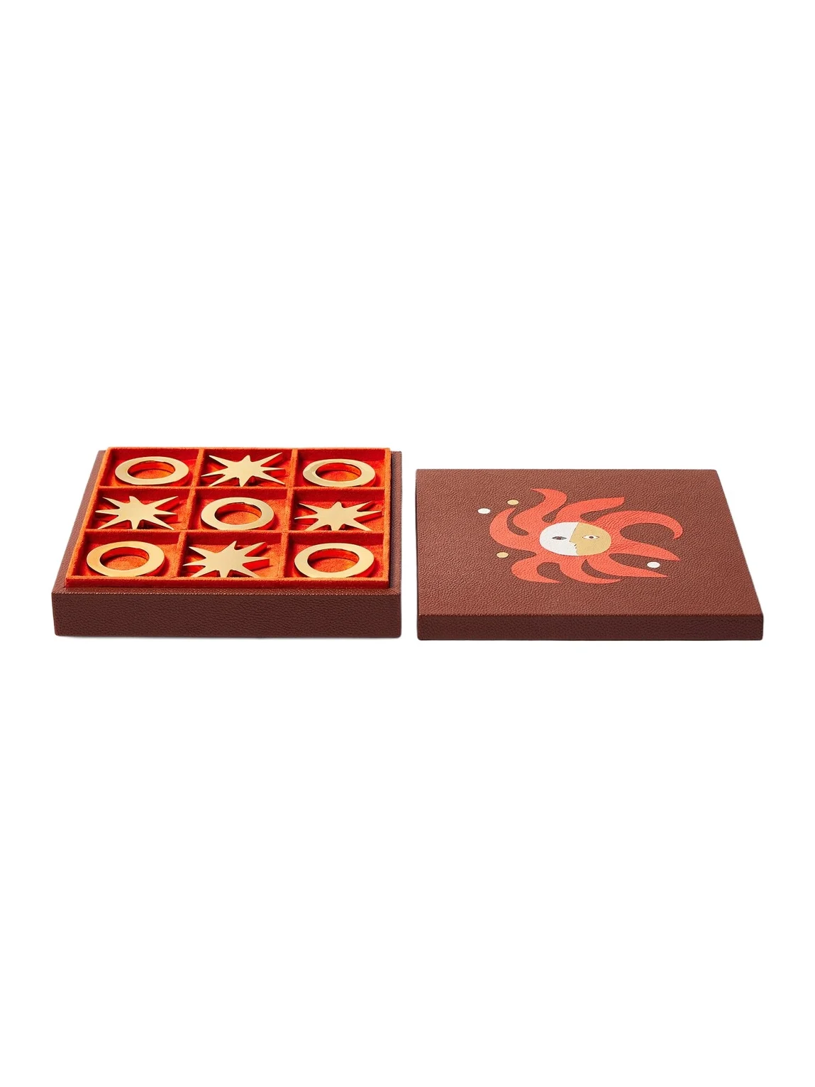 Jonathan Adler Playa leather tic-tac-toe set