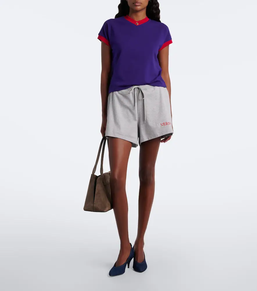Versace Medusa cotton-blend jersey T-shirt | Thumbnail 4 Versace Medusa cotton-blend jersey T-shirt | Thumbnail 4