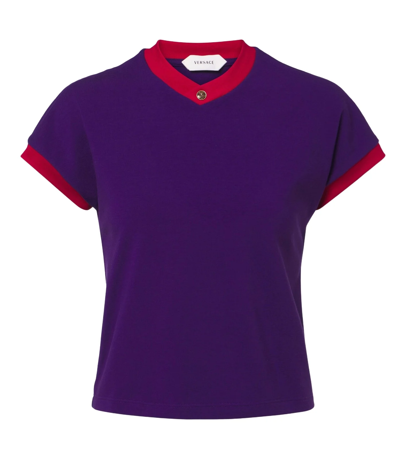 Medusa cotton-blend jersey T-shirt