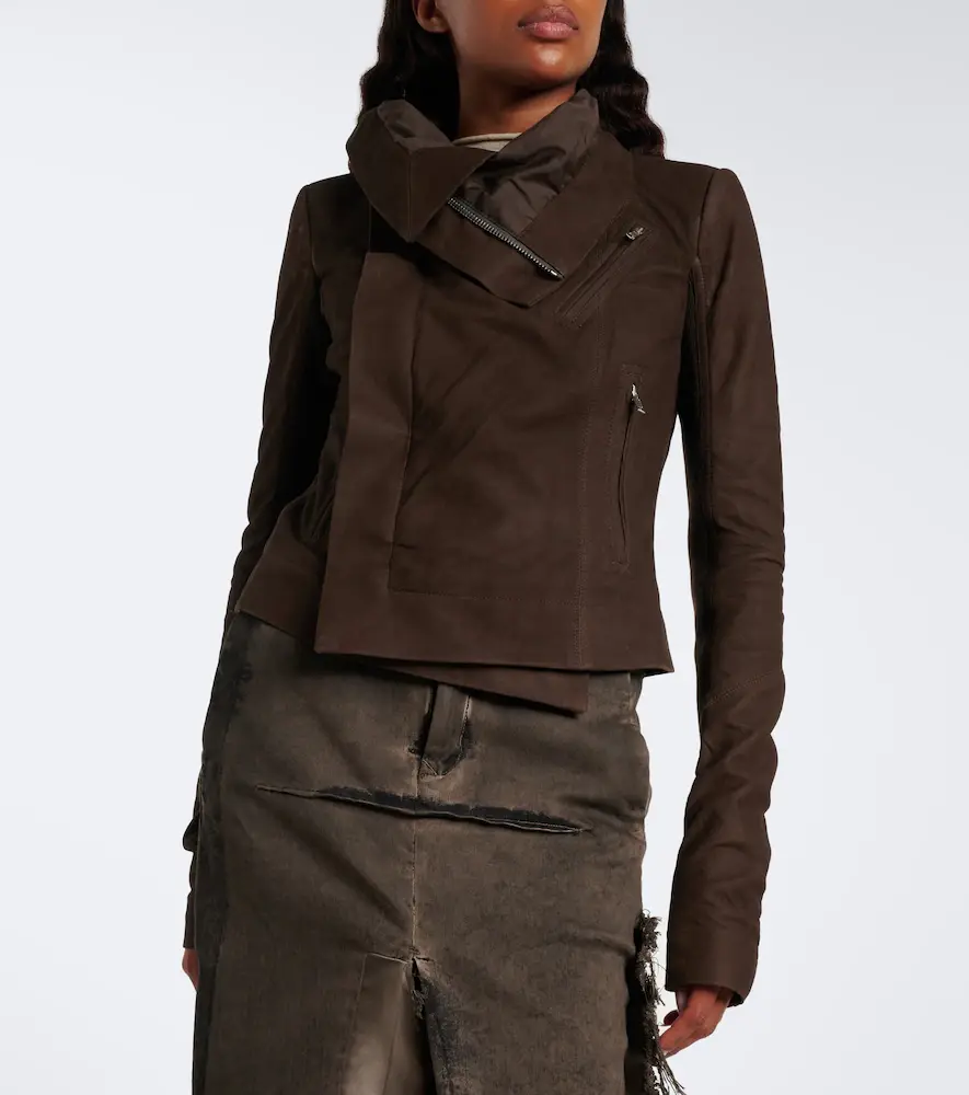 Rick Owens Classic Biker suede jacket | Thumbnail 2 Rick Owens Classic Biker suede jacket | Thumbnail 2