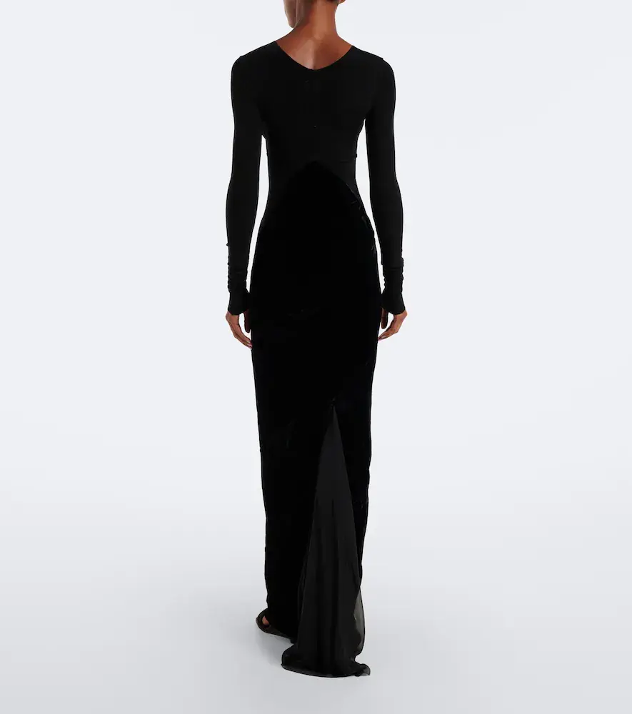 Rick Owens Combo tulle-trimmed gown | Thumbnail 3 Rick Owens Combo tulle-trimmed gown | Thumbnail 3