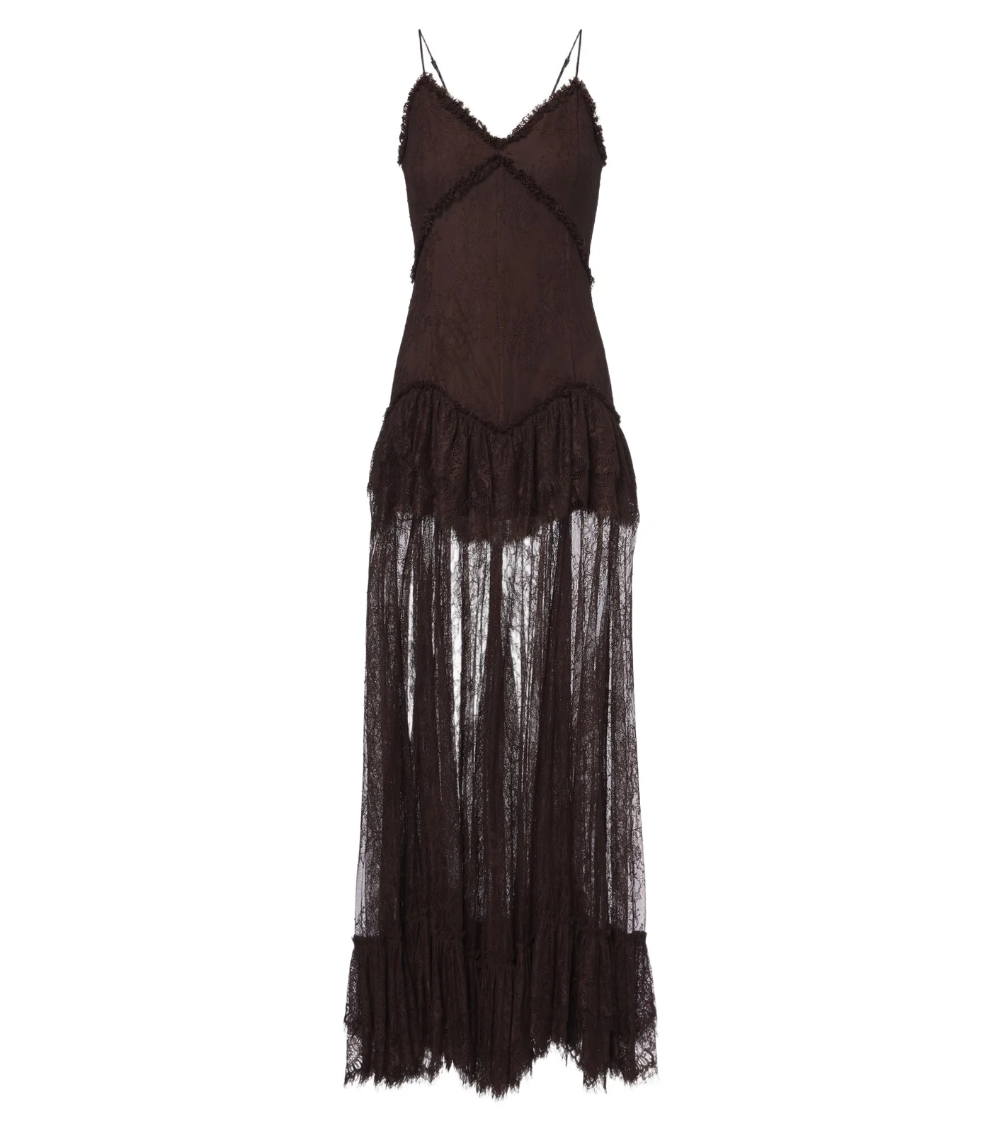 Kala tiered ruffled lace maxi dress Kala tiered ruffled lace maxi dress