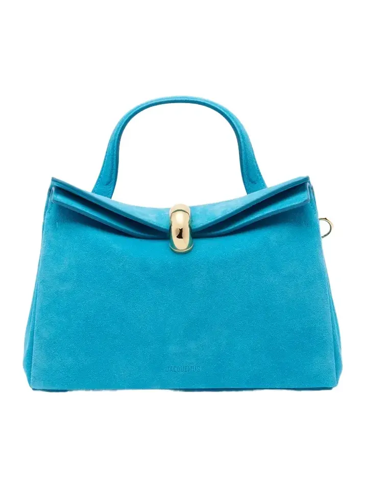 Valérie Small suede top-handle bag