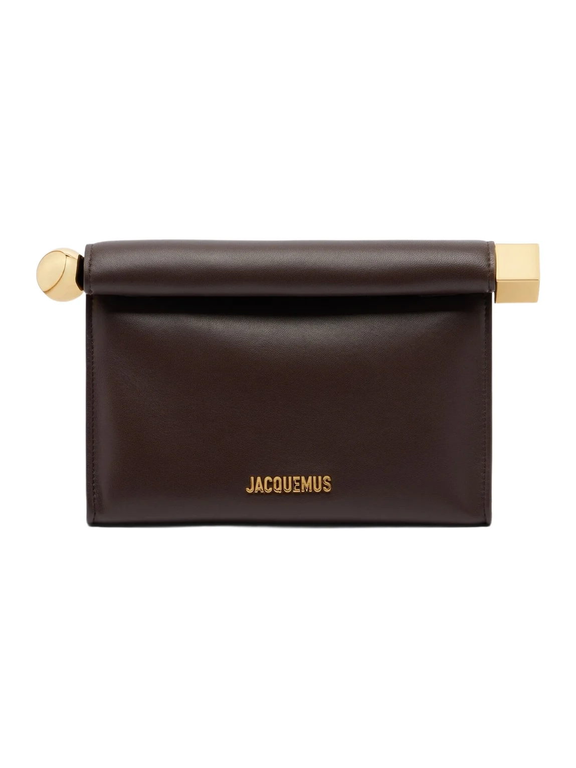 Jacquemus Rond Carré Small leather clutch