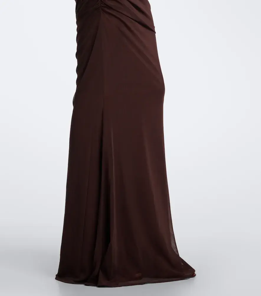 Retrofête Retrofête Isadore draped strapless mesh dress | Thumbnail 2 Retrofête Retrofête Isadore draped strapless mesh dress | Thumbnail 2