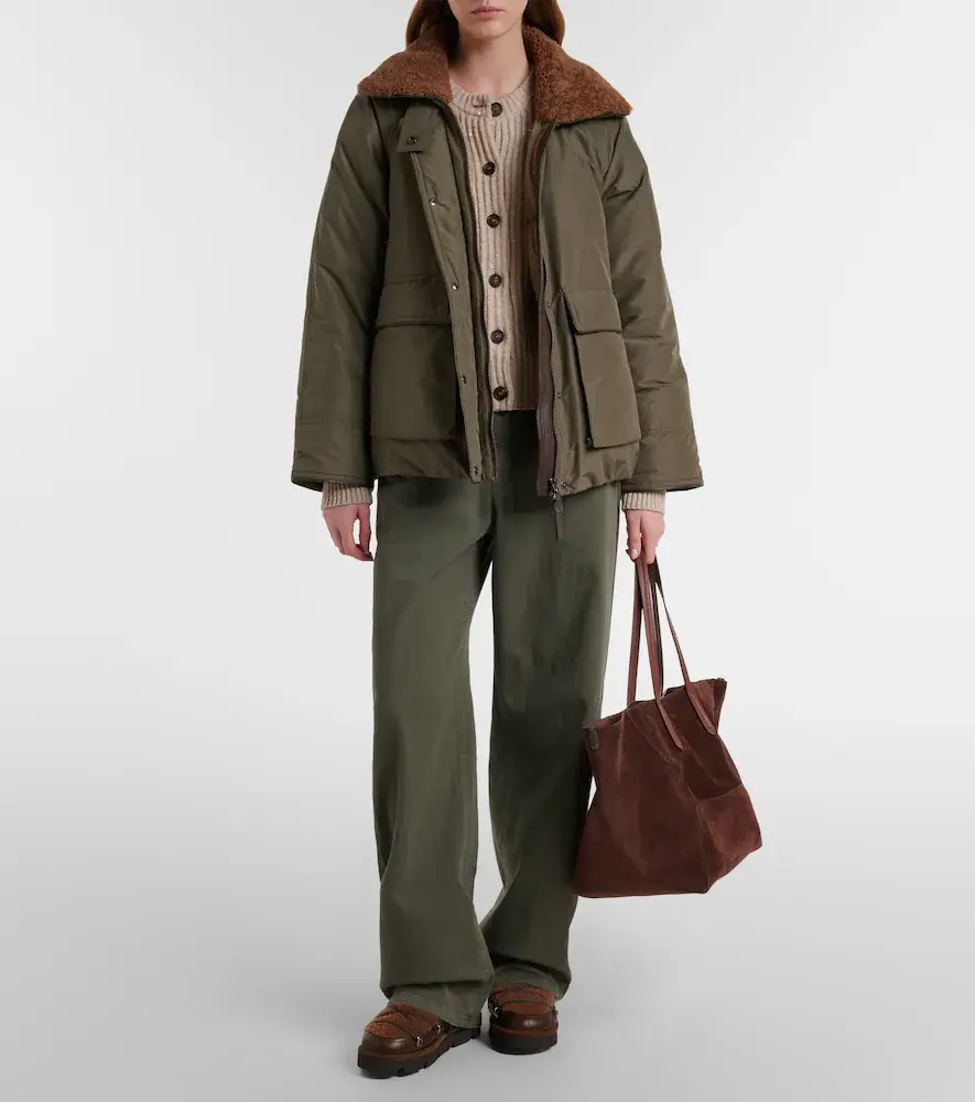 Brunello Cucinelli Monili leather and shearling lace-up boots | Thumbnail 5