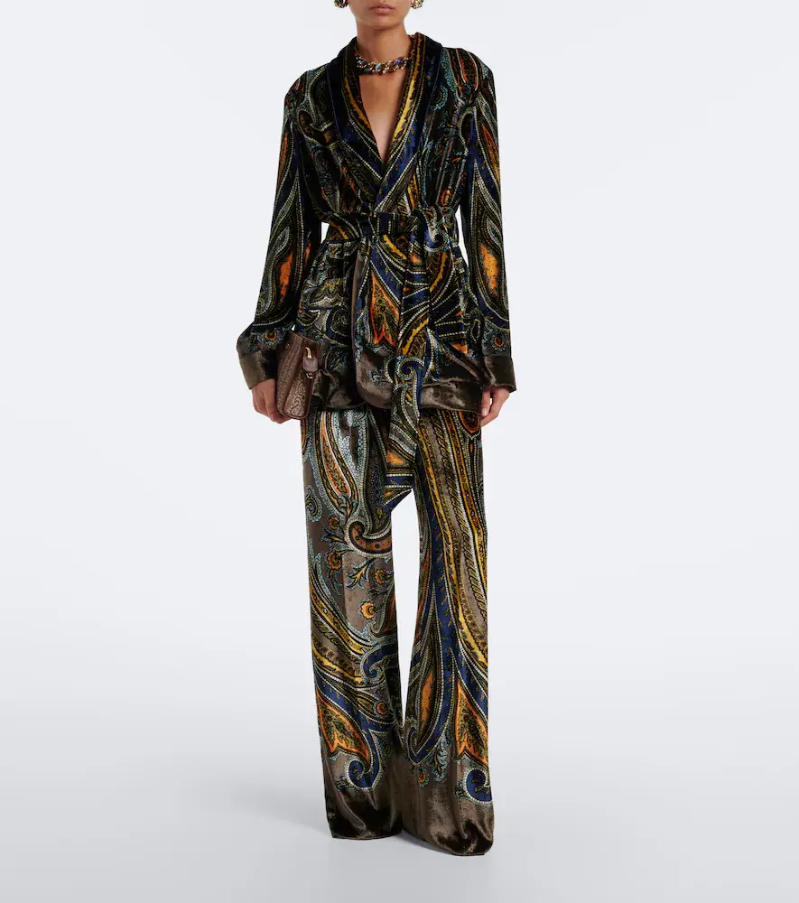Etro Paisley velvet wrap blazer | Thumbnail 6 Etro Paisley velvet wrap blazer | Thumbnail 6
