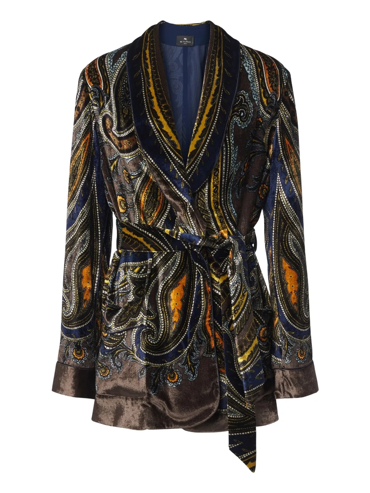 Paisley velvet wrap blazer Paisley velvet wrap blazer