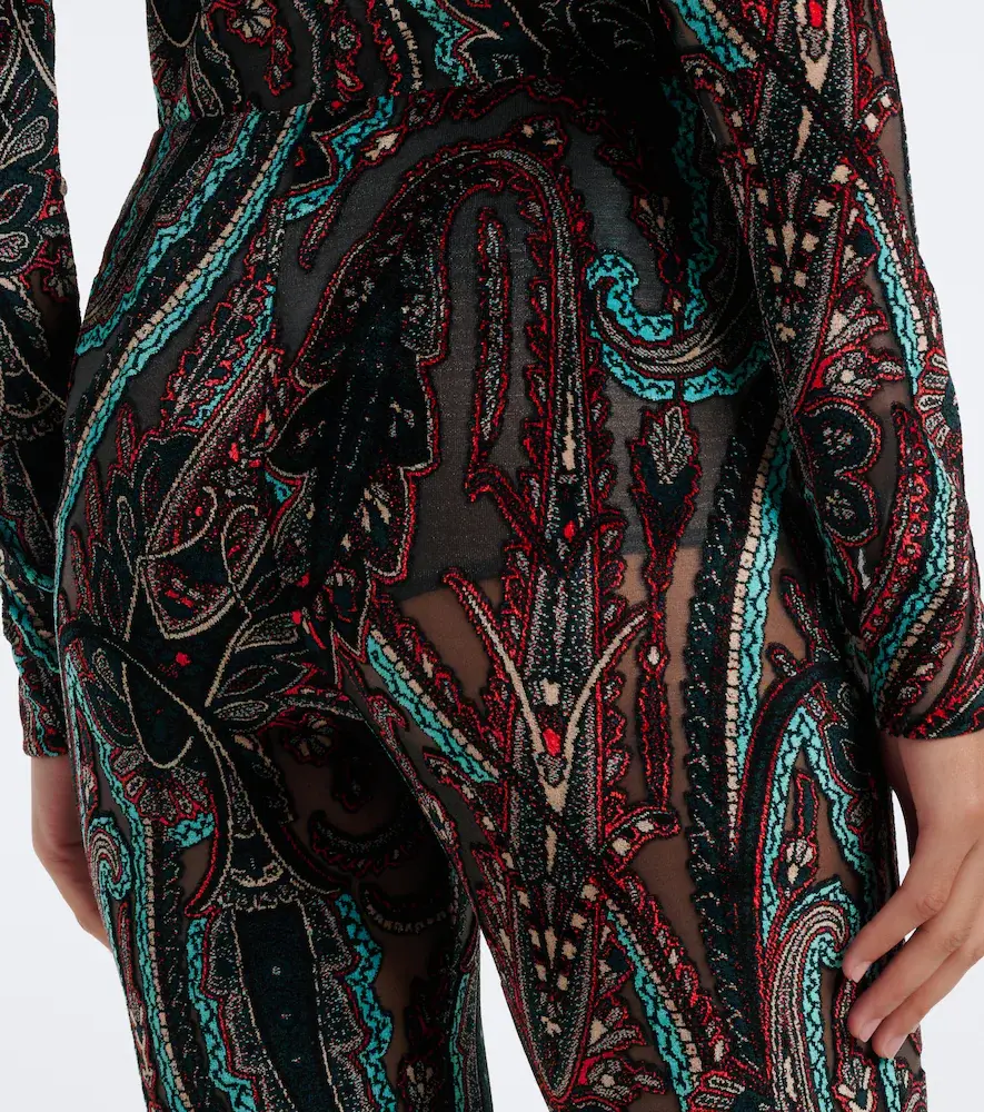 Etro Patch-appliqué paisley flared pants | Thumbnail 4