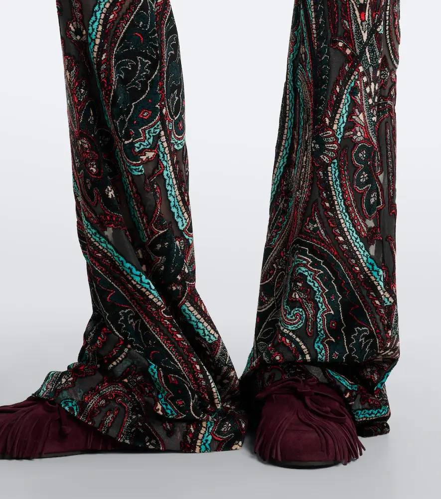 Etro Patch-appliqué paisley flared pants | Thumbnail 6